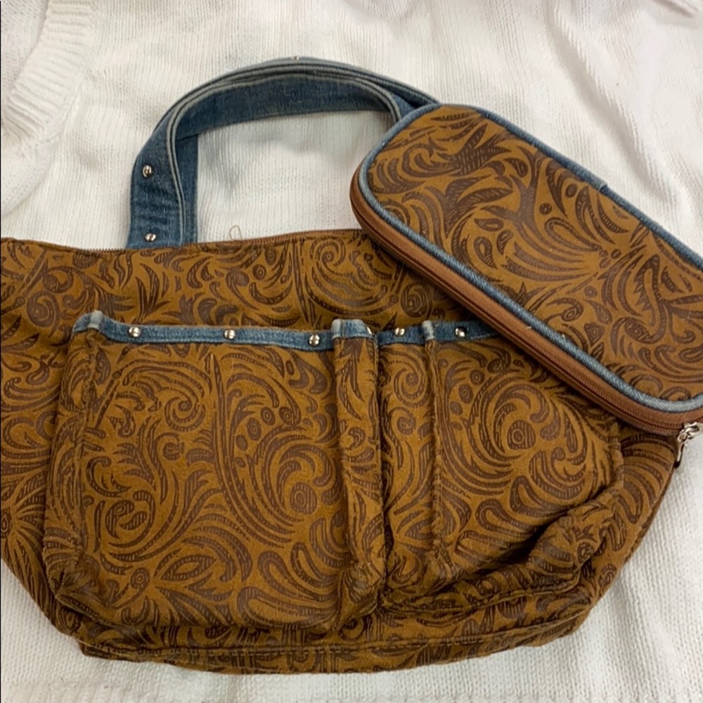 Once Upon A Rose Purse with matching glass case